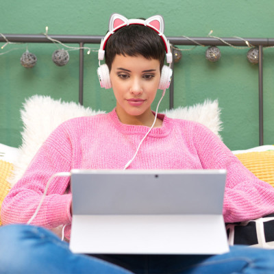 Ốp Tai Mèo Cute Trang Trí cho Tai Nghe Airpods Max / Tai Nghe Sony / JBL / ATH / B&O / Sennheiser / Beats / HyperX / DareU / Logitech - Hàng Chính Hãng