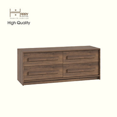 HAPPY FURNITURE , Tủ lưu trữ 4 ngăn kéo - RUBEL, THK_258, 140cm x 45cm x 55cm DxRxC