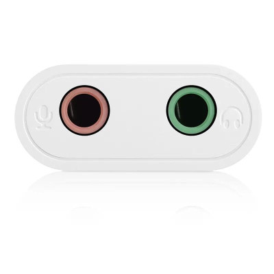 Ugreen UG30143US205TK 15CM màu Trắng Bộ chuyển USB 2.0 sang Loa + MIC chuẩn 3.5mm - HÀNG CHÍNH HÃNG