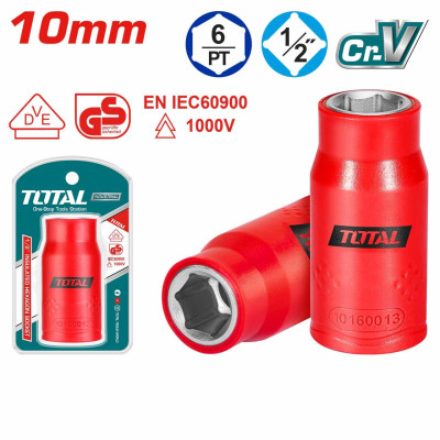 ĐẦU TUÝP LỤC GIÁC CÁCH ĐIỆN SIZE 10MM-19MM TOTAL  - HÀNG CHÍNH HÃNG