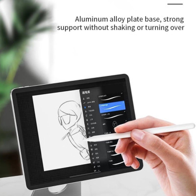 Kệ Hít  WiWu Hubble Tablet Stand ZM307 Dành Cho Iphone, Ipad Đầu Bi Quay 360 Độ Tạo Nhiều Góc Xem - Hàng Chính Hãng 