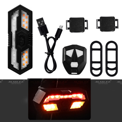 Đèn Hậu Xi Nhan Xe Đạp LY-5509 Điều Khiển Từ Xa 700mAh Có âm thanh khi rẽ Sạc USB An Toàn Ban Đêm, Chống nước đi mưa - Mai Lee