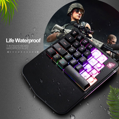 Bàn Phím Giả Cơ 1 Tay Free Wolf K11 Chuyên Game 28 Phím - Hàng Nhập Khẩu