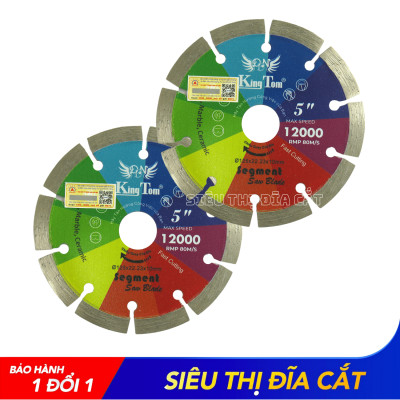 Lưỡi Cắt Gạch 125mm KingTom Sắc Màu Khô - Cắt Gạch Men, Bê Tông