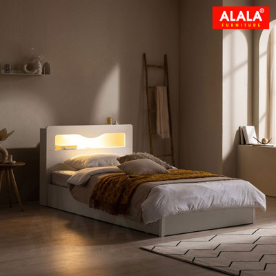Giường ngủ ALALA1214 + 3 hộc kéo / Miễn phí vận chuyển và lắp đặt/ Đổi trả 30 ngày/ Sản phẩm được bảo hành 5 năm từ thương hiệu ALALA/ Chịu lực 700kg 