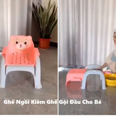 Ghế Ăn Dặm Kiêm Ghế Gội Đầu Cho Bé - Ghế Ngồi Đa Năng Cải Tiến, Hàng Đẹp, Giá Tốt