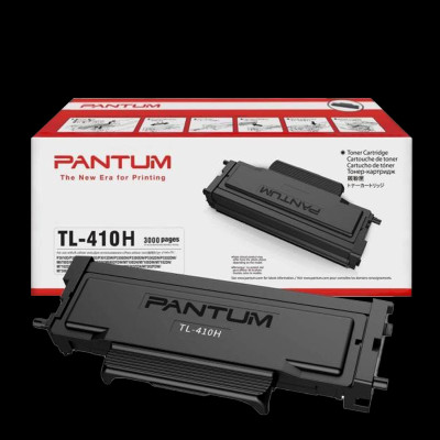 Hộp mực in Laser đen trắng PANTUM TL-410H Dùng cho các dòng máy in PANTUM P3300DN/M7100DW ( 3.000 trang) - Hàng Chính Hãng