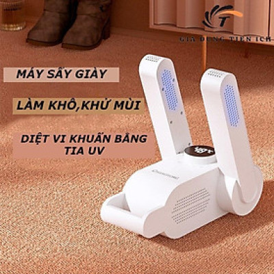 Máy Sấy Giày, Làm Khô Khử Mùi Hôi Tất Vớ, Diệt Vi Khuẩn bằng tia UV Cho Giày Của Bạn, Siêu Nhanh Khô
