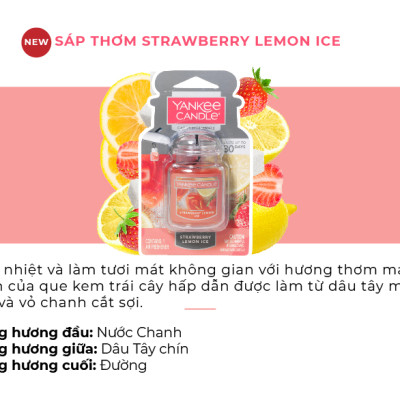 Sáp thơm xe Yankee Candle - Strawberry Lemon Ice 
