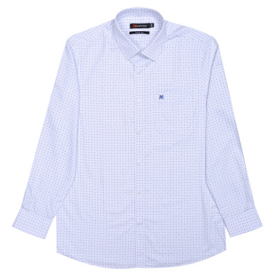 Áo sơ mi nam tay dài form ôm suông Khatoco A1MD518T1-CNIN304-2502-D