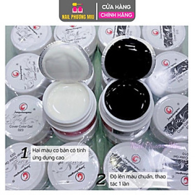 Gel Vẽ Đen Trắng FENGSHANGMEI Cao Cấp Siêu Đặc Mướt 10ml, Tạo Nét Sắc Nét, Dễ Dàng Kẻ Viền Và Vẽ Hoạt Hình, Làm Nail Chuyên Nghiệp Sơn Gel Nữ