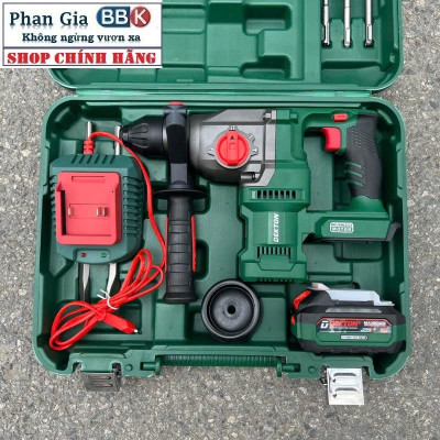 Máy khoan bê tông pin DEKTON M21-RH2603PLUS, 3 Chức Năng, Động cơ Không chổi than, SDS PLUS, Lực Đập 3.2J