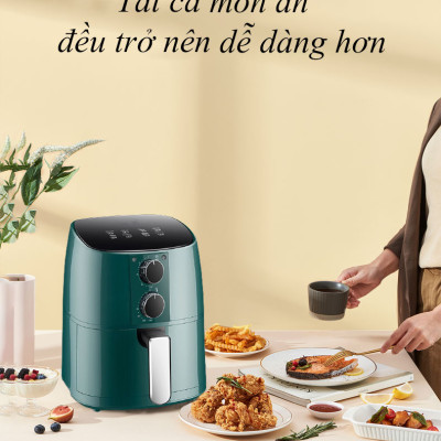 Nồi Chiên Không Dầu ABG Dung Tích 5L Công Suất Lớn 1350W Thiết Kế Sang Trọng, Chất Lượng, An Toàn Khi Sử Dụng, Bảo Vệ Sức Khỏe Cho Bạn Và Gia Đình – Hàng Chính Hãng