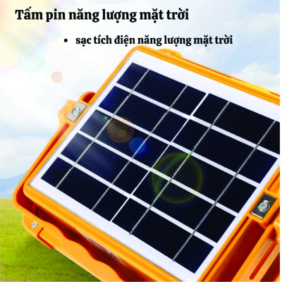 Đèn LED Năng Lượng Mặt Trời Cầm Tay  500W, Đa Năng, Chống Nước, Đổi Màu