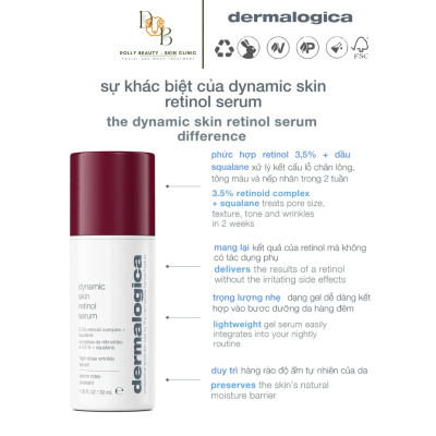 DERMALOGICA Retinol 3.5% DYNAMIC SKIN RETINOL SERUM hỗ trợ trẻ hoá, làm mới làn da