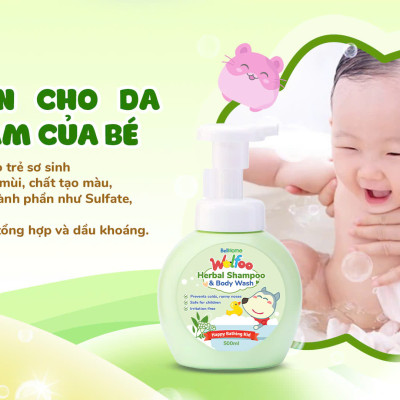 Tắm Gội Thảo Dược Wolfoo Baby 500ml
