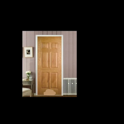 Cửa phòng ngủ gỗ công nghiệp Juno sofa HDF Veneer 6A - Ash