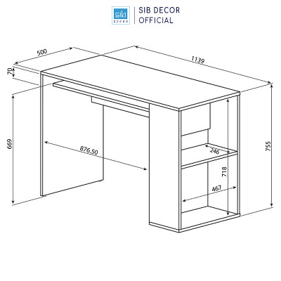 Bàn Gỗ Đơn Giản Mà Đẹp Thương Hiệu SIB Decor