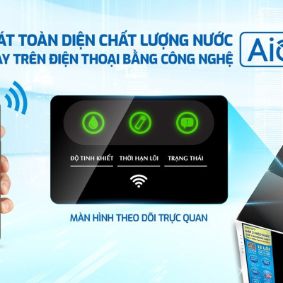 Máy lọc nước RO Mỹ 12 lõi KAQ-M22 - Giao trước lắp sau miễn phí toàn quốc - Bảo hành 36 tháng - Hàng chính hãng