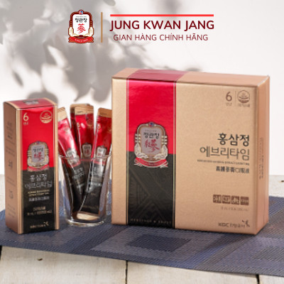 Tinh Chất Hồng Sâm Pha Sẵn KGC Jung Kwan Jang EveryTime Original (10ml x 30 gói)
