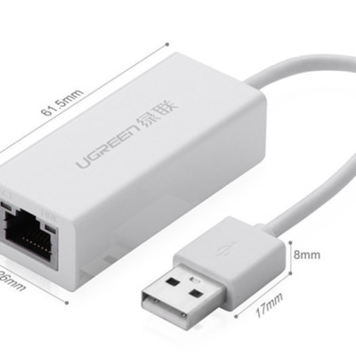 Dây Cáp Chuyển USB Sang Cổng LAN 2.0 Ethernet 10/100 Mbps Ugreen 20253 - Hàng Chính Hãng
