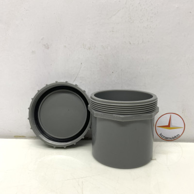 Bít xả ren ngoài 90 (Male threaded clean out) nhựa PVC Bình Minh _BXRN90