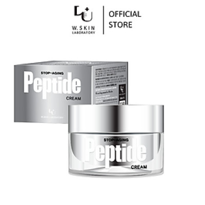 Kem dưỡng Peptide Cao Cấp W.Skin Hàn Quốc_STOP-AGING PEPTIDE CREAM (50ml) {Có tem phụ nhập khẩu chính ngạch} xuất xứ Hàn Quốc