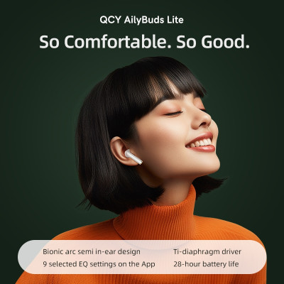 Tai Nghe Không Dây TWS QCY Ailybuds Lite - Hàng Chính Hãng