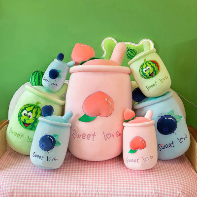 Thú bông trà sữa trái cây Sweet love siêu dễ thương hàng cao cấp (25cm--->70cm) Gối ôm ly trà sữa trái cây mềm mịn êm ái hot trend