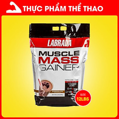 Sữa Tăng Cân Labrada Muscle Mass Gainer 12Lbs (5.4kg) - Labrada USA