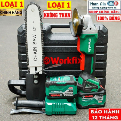 [chính hãƞg] Máy Mài Pin Workfix WF-AG100B Công Tắc Bóp,Chống Khởi Động Lại ,Chân Pin Phổ Thông, Lõi Đồng Bảo Hành 12T
