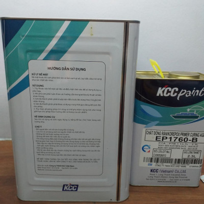 Sơn lót Epoxy KCC EP 1760 màu xám 16L/Bộ