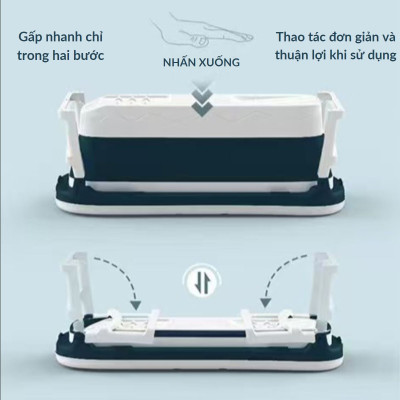 Bồn Tắm Gấp Gọn Đa Năng Legaxi, Dùng cho Trẻ Em, Người Lớn, Làm Bằng Chất Liệu PP và PTE Size 112cm