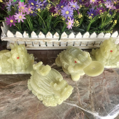 Bộ combo Tỳ Hưu, Cóc Ba Chân, Cóc Ngậm Tiền, Thiềm Thừ và Long quy, rùa đầu rồng phong thủy chiêu nạp tài lộc đá ngọc Onyx