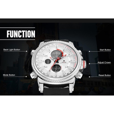  Đồng hồ điện tử WEIDE WH6403 kỹ thuật số Hẹn giờ chống thấm nước 3ATM