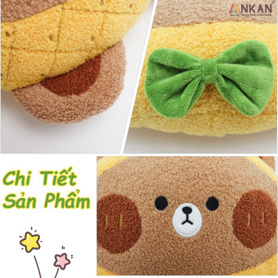 Mền Văn Phòng 3 Trong 1 Gấu Orange Cao Cấp Để Đi Dã Ngoại, Xe Giường Nằm, Ngủ Tại Văn Phòng Vô Cùng Tiện Dụng