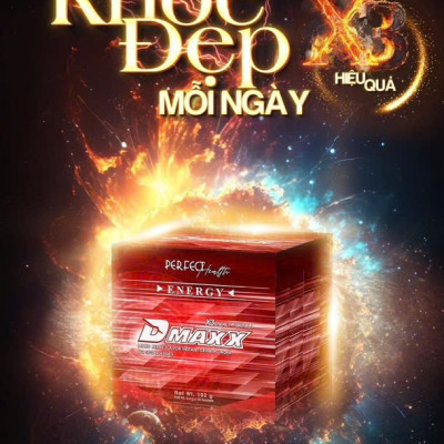 DMAXX thức uống bổ sung vitamin năng lượng không đường DAMODE 43 gói màu đỏ mỗi gói 2,2gr