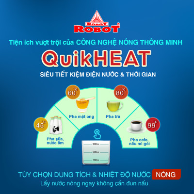 Máy Lọc Nước RO Hydrogen Kiềm Nóng Thông Minh Lạnh ROBOT HydroElite-9 - Hàng Chính Hãng