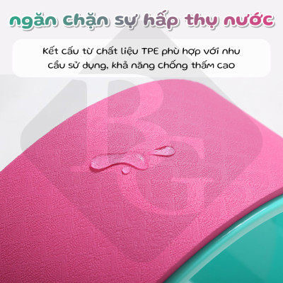 BG Vòng Tập Yoga 33cm Yoga Wheel BLUE BLACK, Vòng Yoga Pilates Nhựa ABS Tập Lưng Cao Cấp Chính Hãng (hàng nhập khẩu)