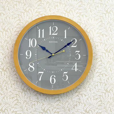 Đồng hồ Rhythm CMG139NR07 Kt 33.5 x 4.0cm, 860g. Vỏ gỗ. Dùng Pin.