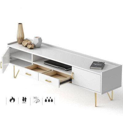 [Trả góp 0%] Kệ Tivi Davide trắng IBIE nhiều tùy chọn