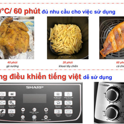 Nồi Chiên Không Dầu Sharp KF-AF42MV-ST (4.2 Lít) – Hàng Chính Hãng