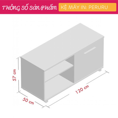 Kệ để máy in gỗ hiện đại SMLIFE Peruru