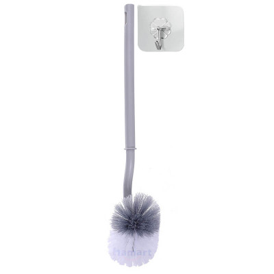Chổi Cọ Bồn Cầu Nhà Vệ Sinh Đầu Chữ S Cong Kèm Móc Treo Chà Sạch Khe Hẹp WC Cao Cấp