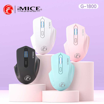 Chuột gaming không dây bluetooth sạc pin HXSJ G-1800 cho game thủ chơi game chuyên nghiệp kết nối Wireless 2.4G - Hàng chính hãng