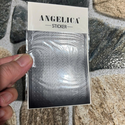 Sticker Dặm Ombre Hình Zic Zac Fen Đầu Móng Làm Nail, Mẫu Miếng Dán Móng Hình Dích Dắc Dặm Đầu Móng Nhanh, Giấy Decal Tự Dính Nữ