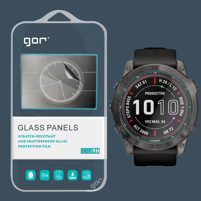 Bộ 3 Miếng Dán Cường lực GOR cho Đồng Hồ Garmin Fenix 7 / 7S / 7X / Garmin Epix Gen 2 - Hàng Chính Hãng