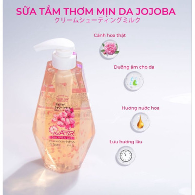 Sữa Tắm Nước Hoa Tươi Jojoba Avatar Shower Gel (Chai 350 mL)
