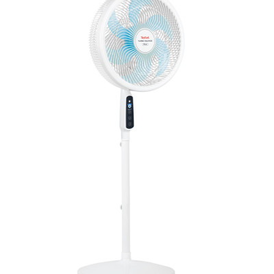 [MỚI RA MẮT] Quạt đứng có điều khiển từ xa Tefal Turbo Silence Plus VH689990 màu trắng cánh xanh - Hàng chính hãng