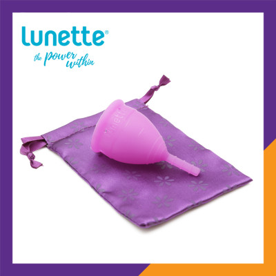 Cốc Nguyệt San Lunette Màu Tím - Vật Liệu 100% Silicon Y Tế Đạt Chứng Nhận FDA - Nguyên Tem Niêm Phong - Sản Xuất Tại Phần Lan - Hàng Chính Hãng - Lunette Menstrual Cup Violet